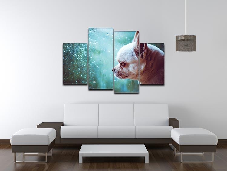 Sad Chihuahua dog 4 Split Panel Canvas - Canvas Art Rocks - 3