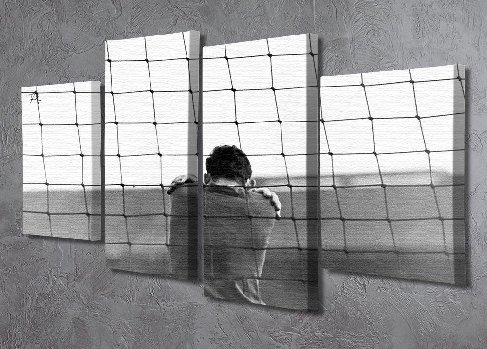 Sad Goalkeeper 4 Split Panel Canvas - Canvas Art Rocks - 2