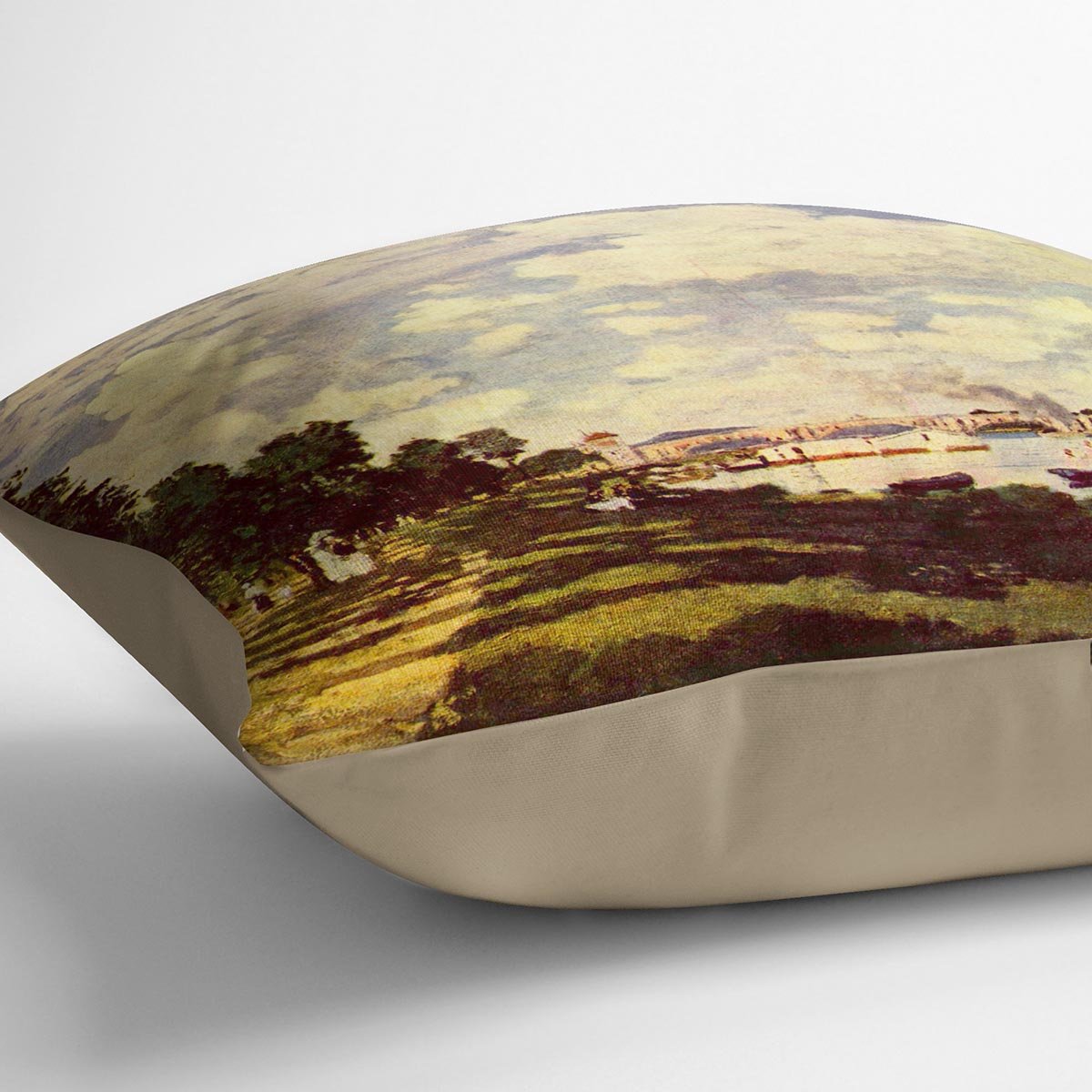 Sailing at Argenteuil by Monet Throw Pillow