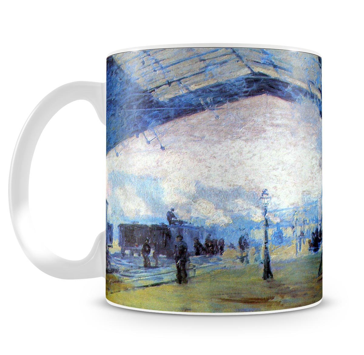 Saint Lazare station in Paris by Monet Mug - Canvas Art Rocks - 4