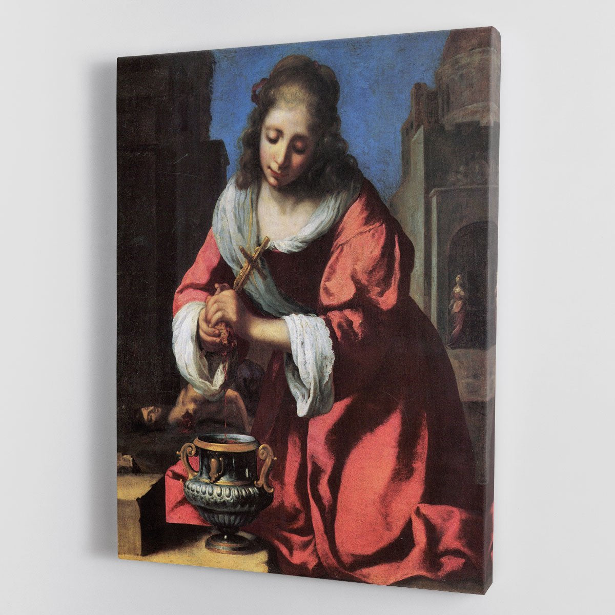 Saint Praxedis by Vermeer Canvas Print or Poster