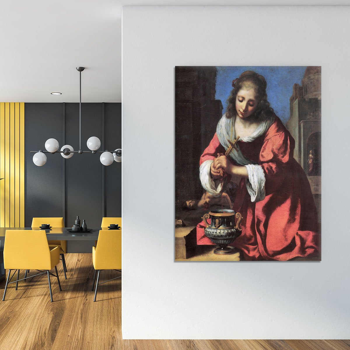 Saint Praxedis by Vermeer Canvas Print or Poster