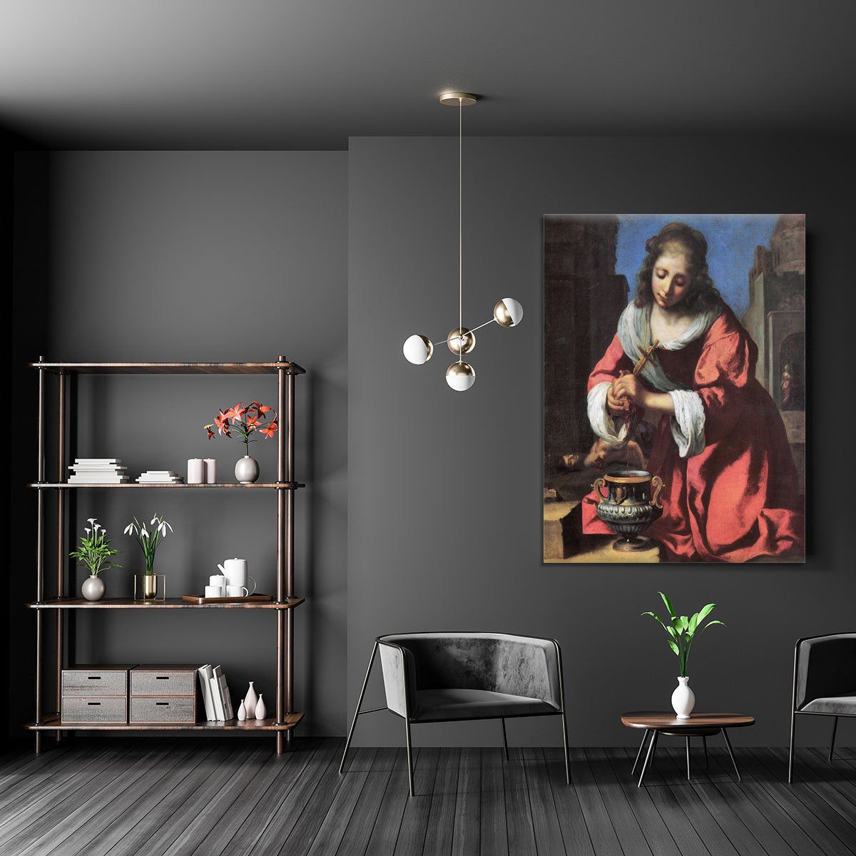 Saint Praxedis by Vermeer Canvas Print or Poster