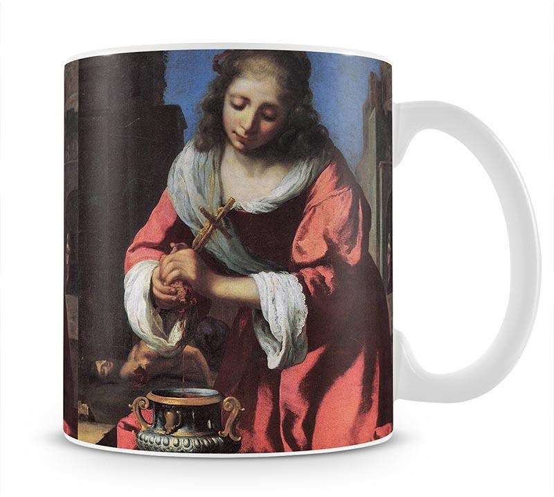 Saint Praxedis by Vermeer Mug - Canvas Art Rocks - 1
