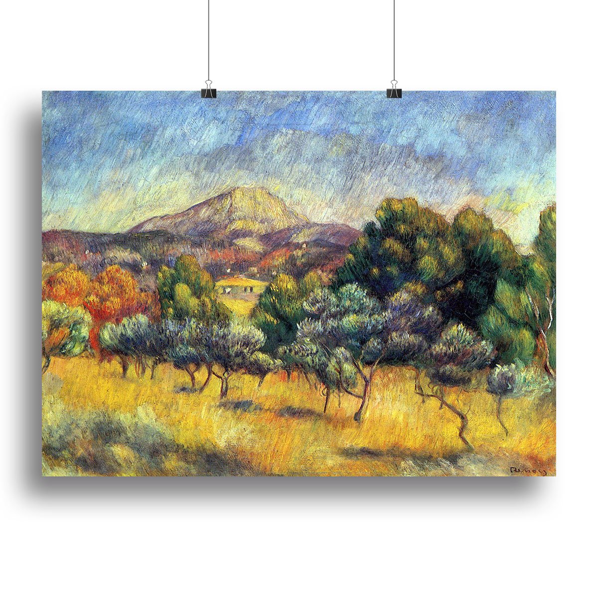 Sainte Vicoria Mountain by Renoir Canvas Print or Poster