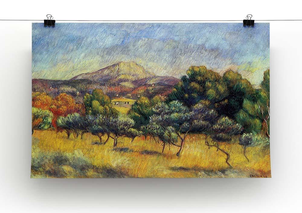 Sainte Vicoria Mountain by Renoir Canvas Print or Poster - Canvas Art Rocks - 2