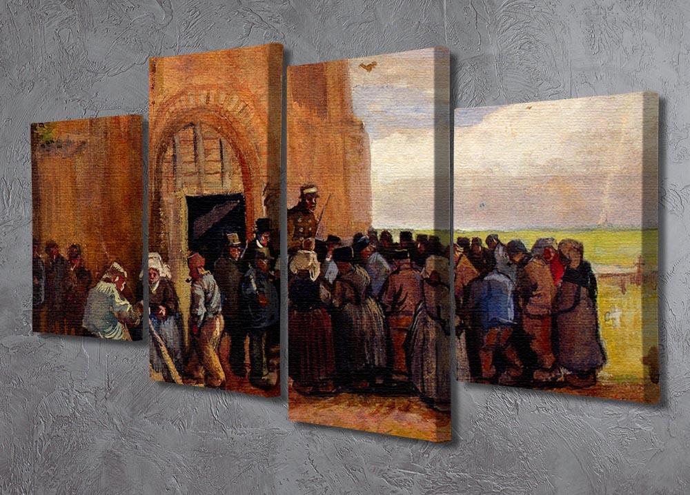 Sale of Building Scrap by Van Gogh 4 Split Panel Canvas - Canvas Art Rocks - 2