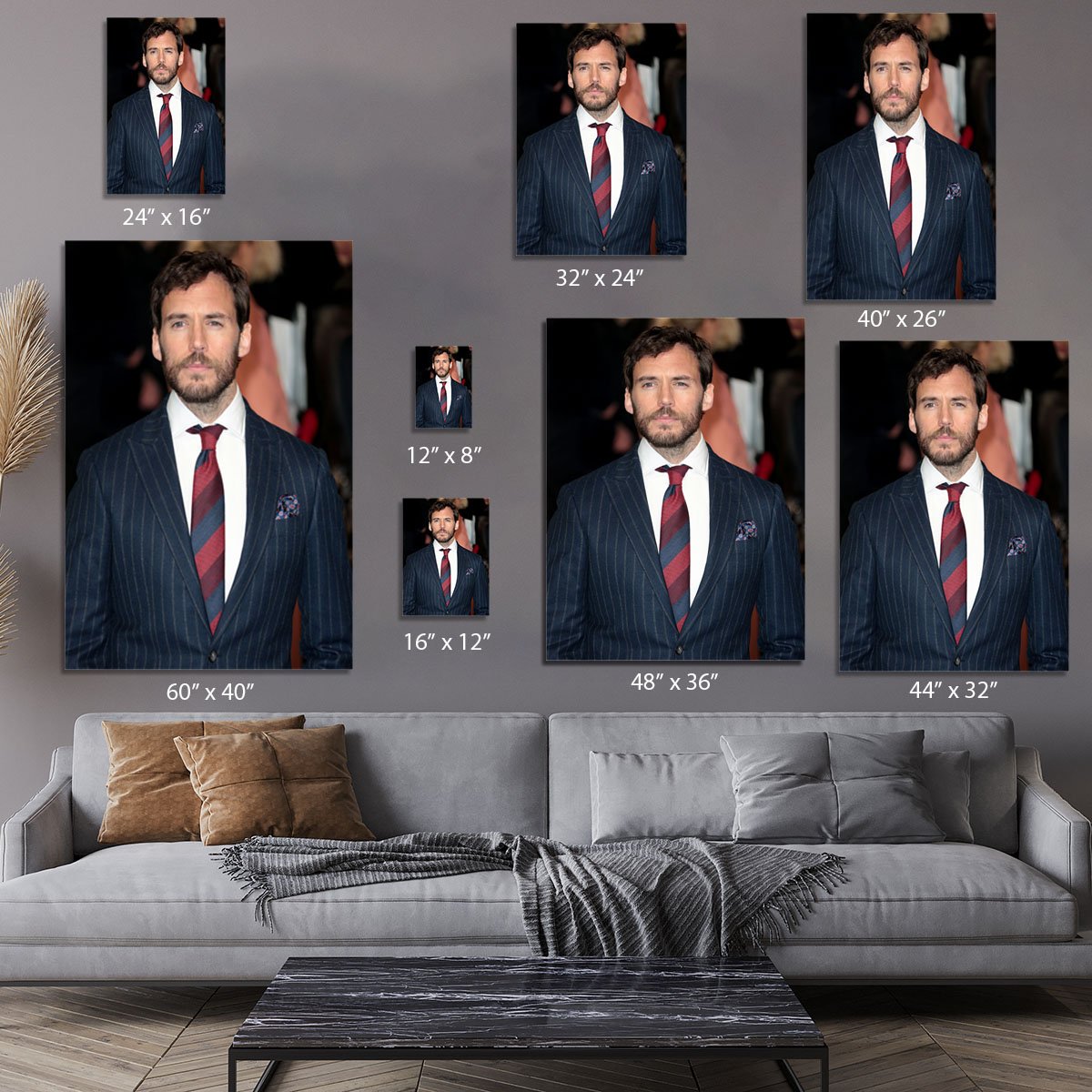 Sam Claflin Canvas Print or Poster