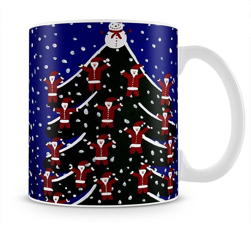 Santa tree by Gordon Barker Mug - Canvas Art Rocks - 1