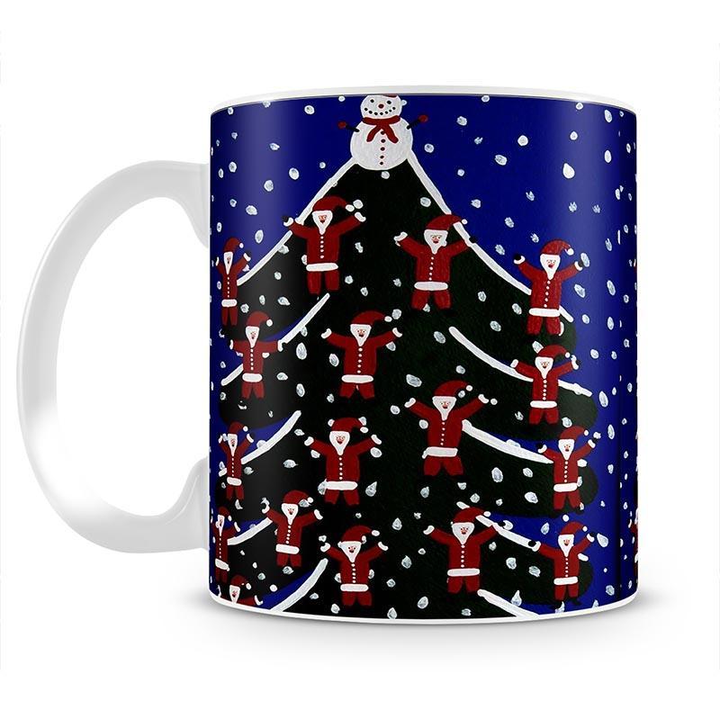 Santa tree by Gordon Barker Mug - Canvas Art Rocks - 1