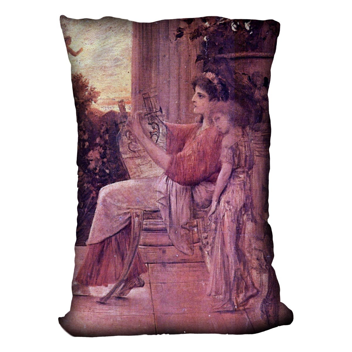 Sapho by Klimt Throw Pillow