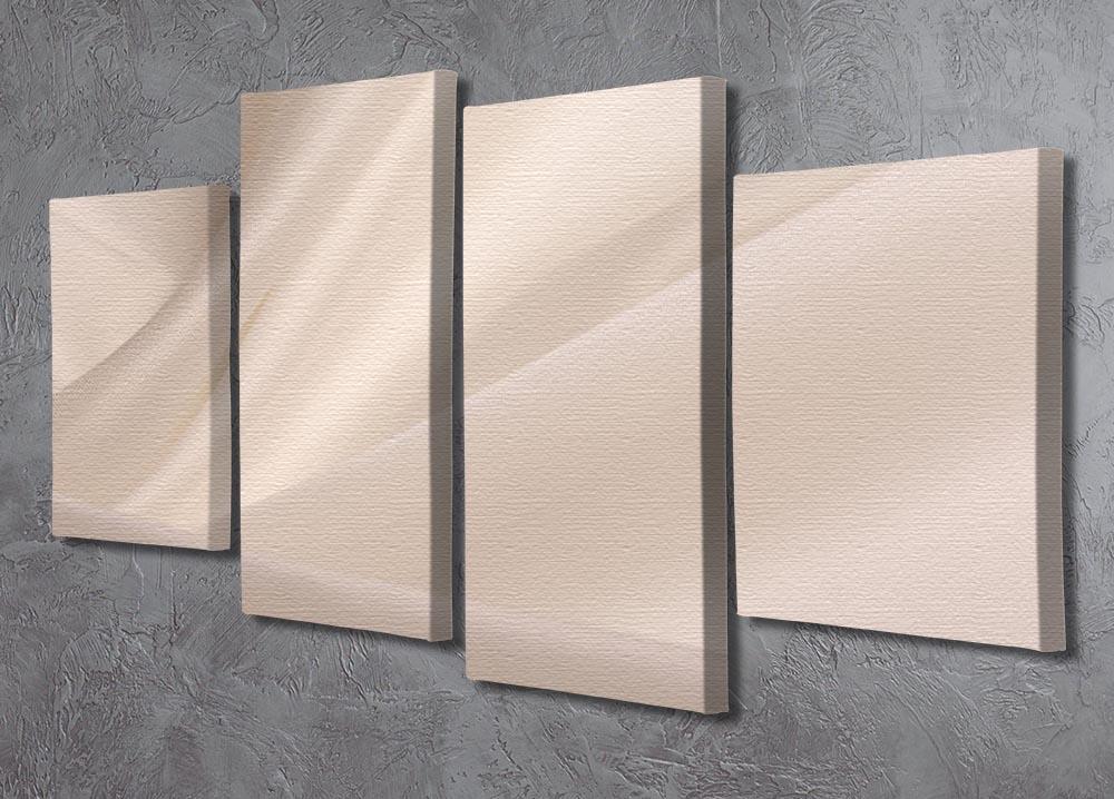 Satin fabric champagne 4 Split Panel Canvas  - Canvas Art Rocks - 2
