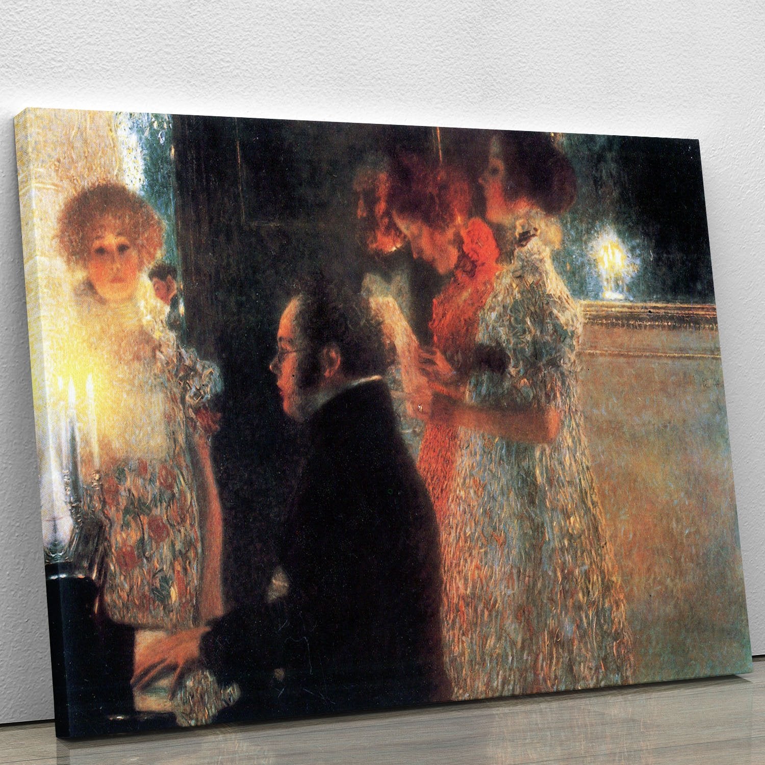 Schubert at the piano by Klimt Canvas Print or Poster