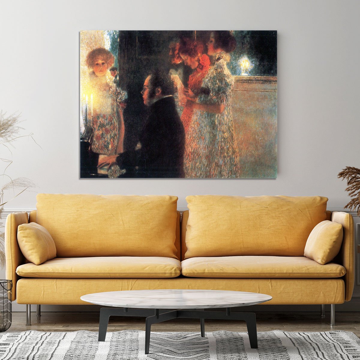 Schubert at the piano by Klimt Canvas Print or Poster