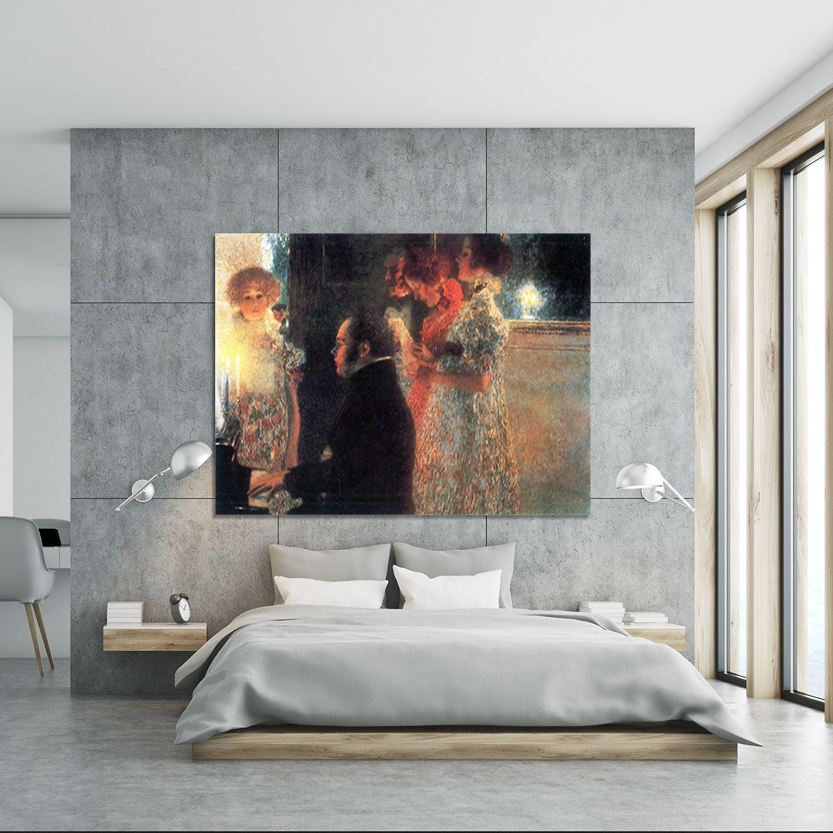 Schubert at the piano by Klimt Canvas Print or Poster