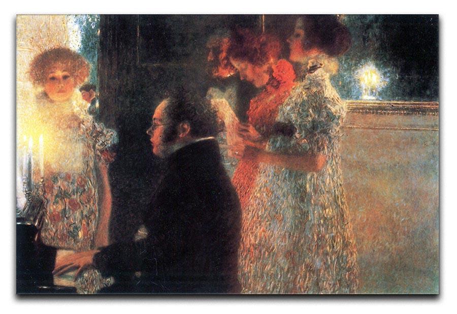 Schubert at the piano by Klimt Canvas Print or Poster  - Canvas Art Rocks - 1