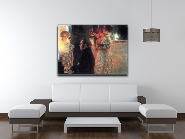 Schubert at the piano by Klimt Canvas Print or Poster - Canvas Art Rocks - 4