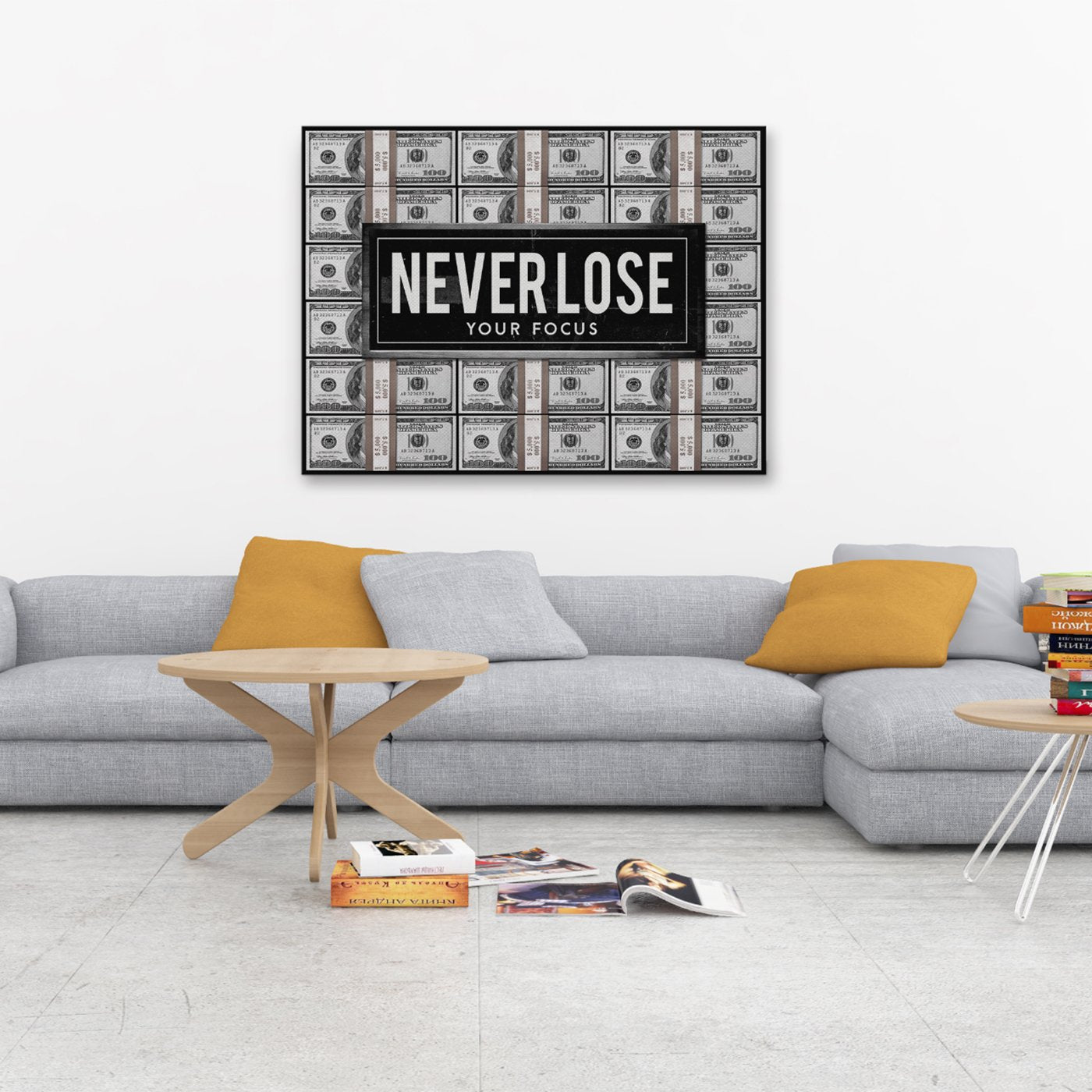 Never Lose Dollar Canvas