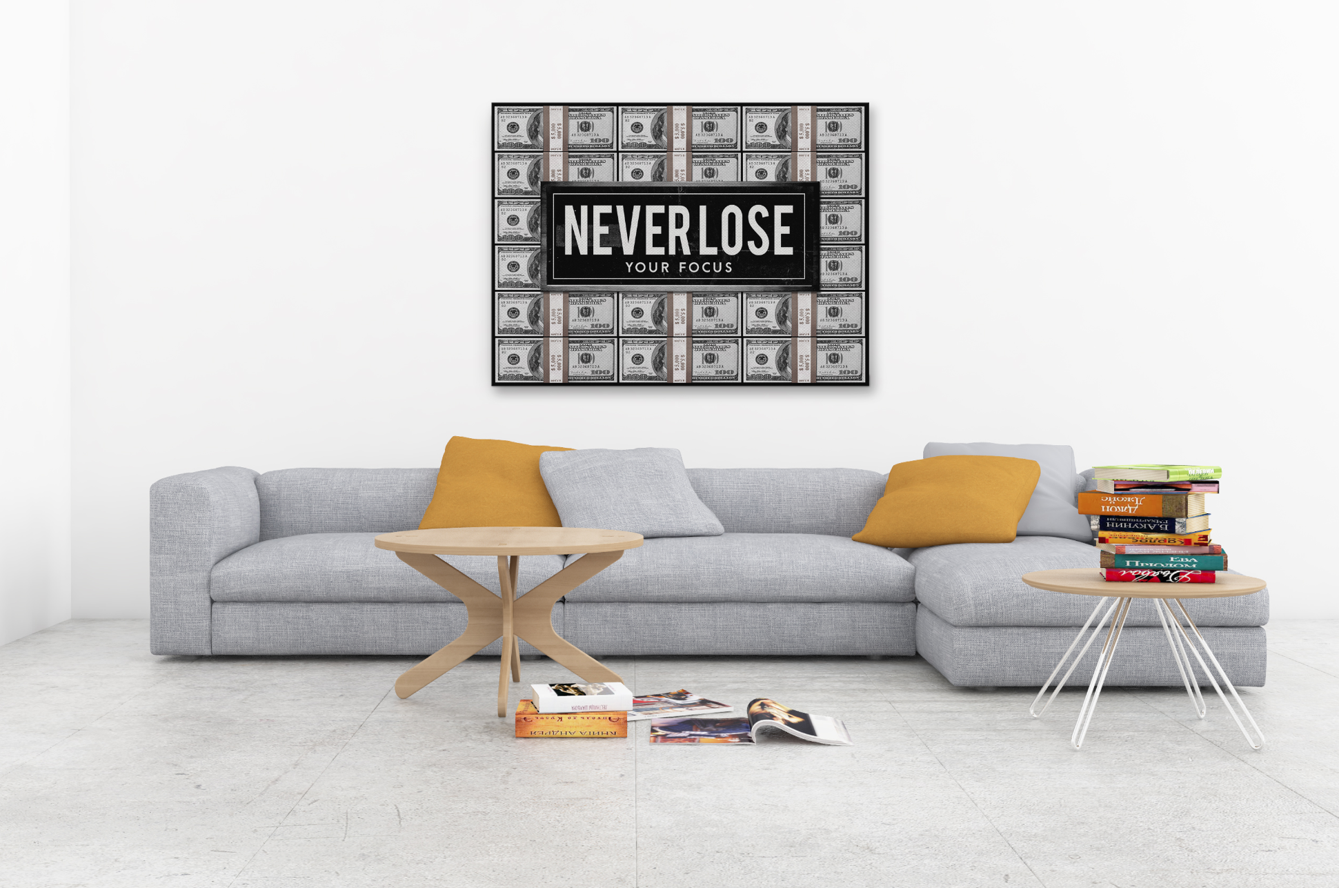 Never Lose Dollar Canvas