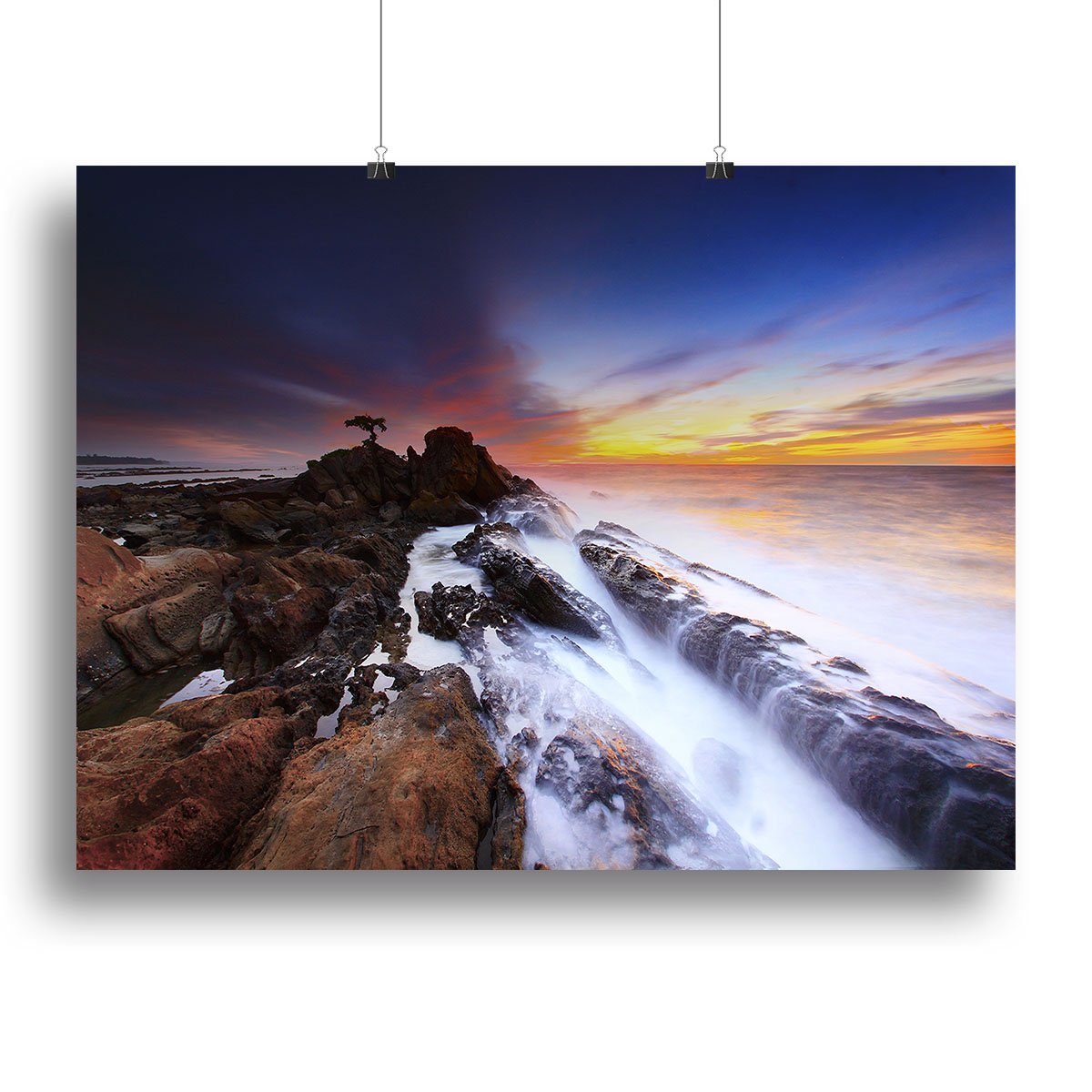 Sea Rocks Canvas Print or Poster