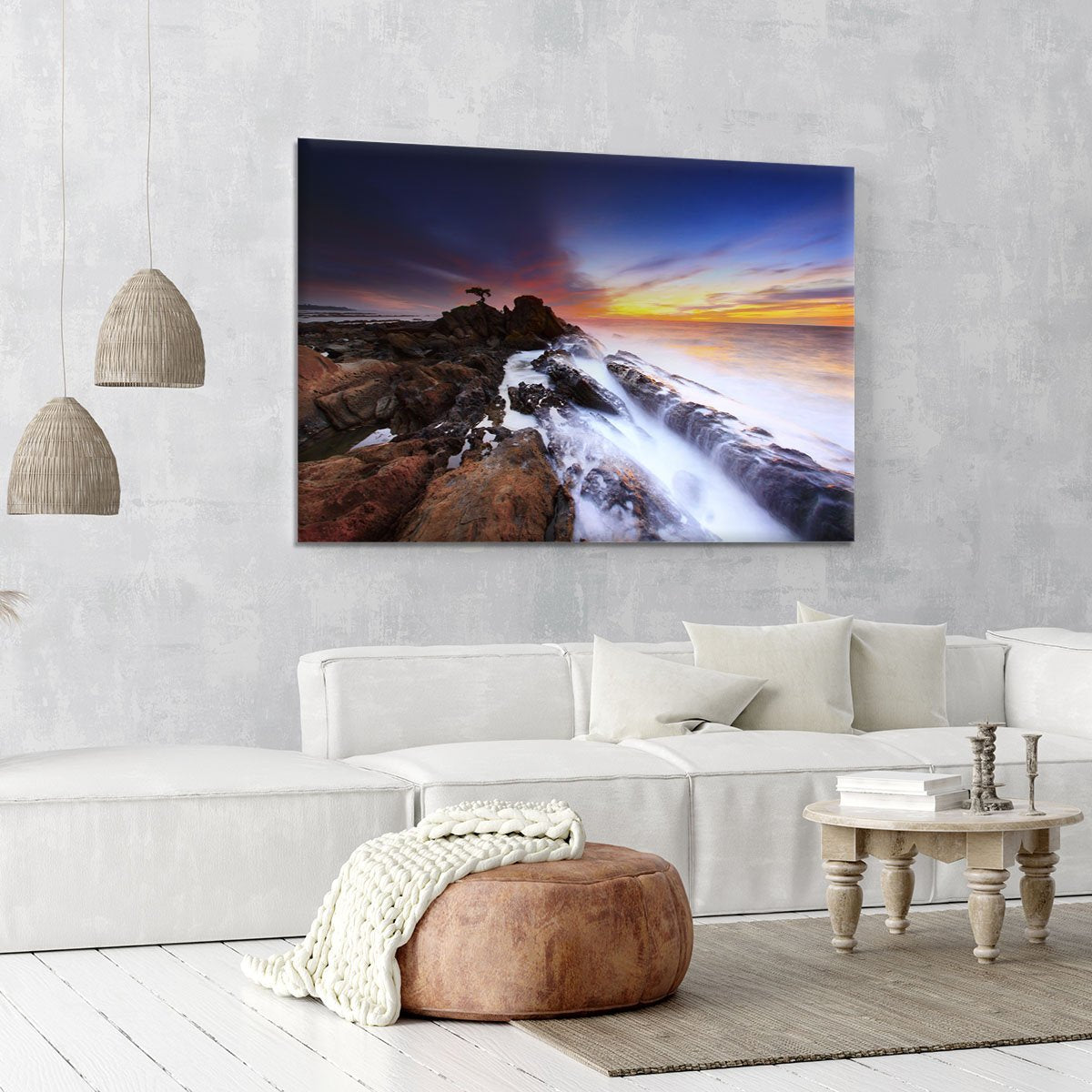 Sea Rocks Canvas Print or Poster