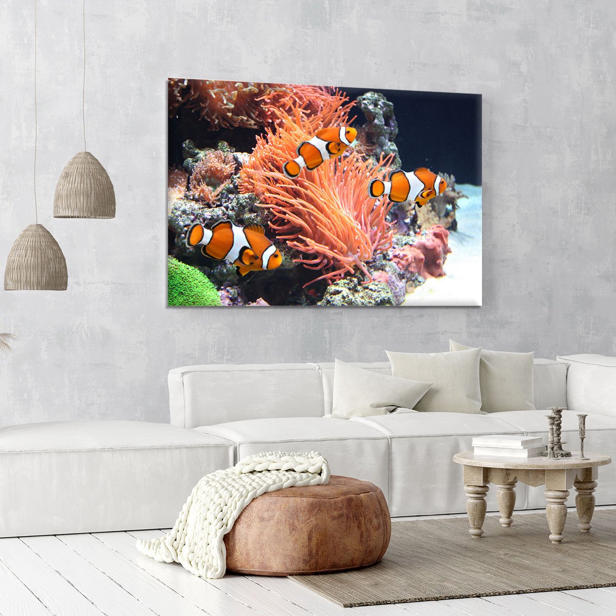 Sea anemone Canvas Print or Poster