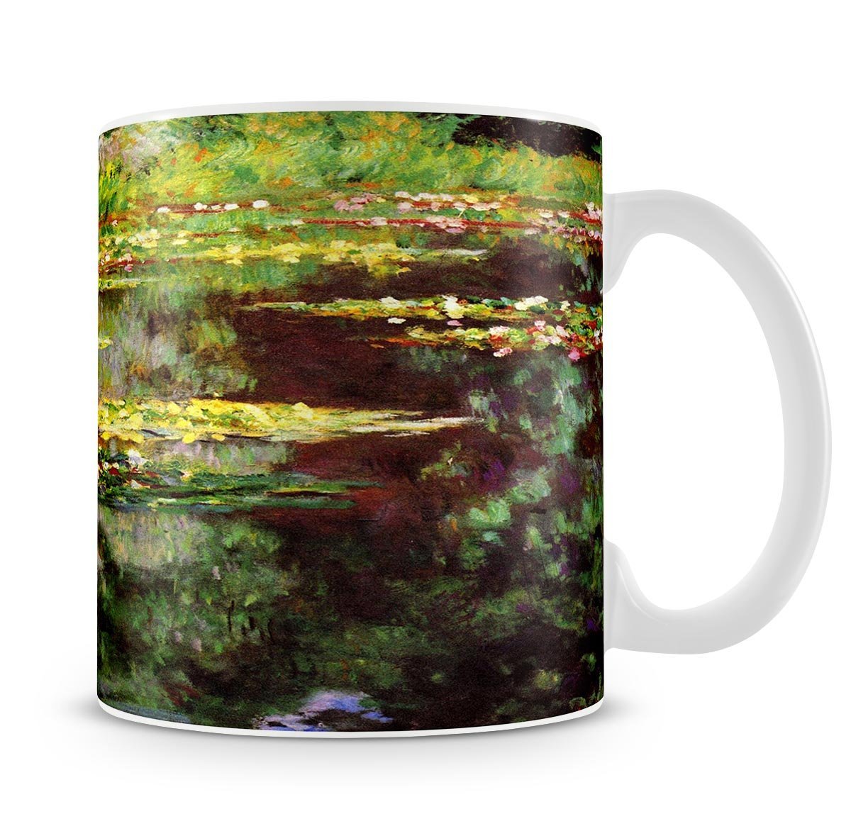 Sea rose pond by Monet Mug - Canvas Art Rocks - 4