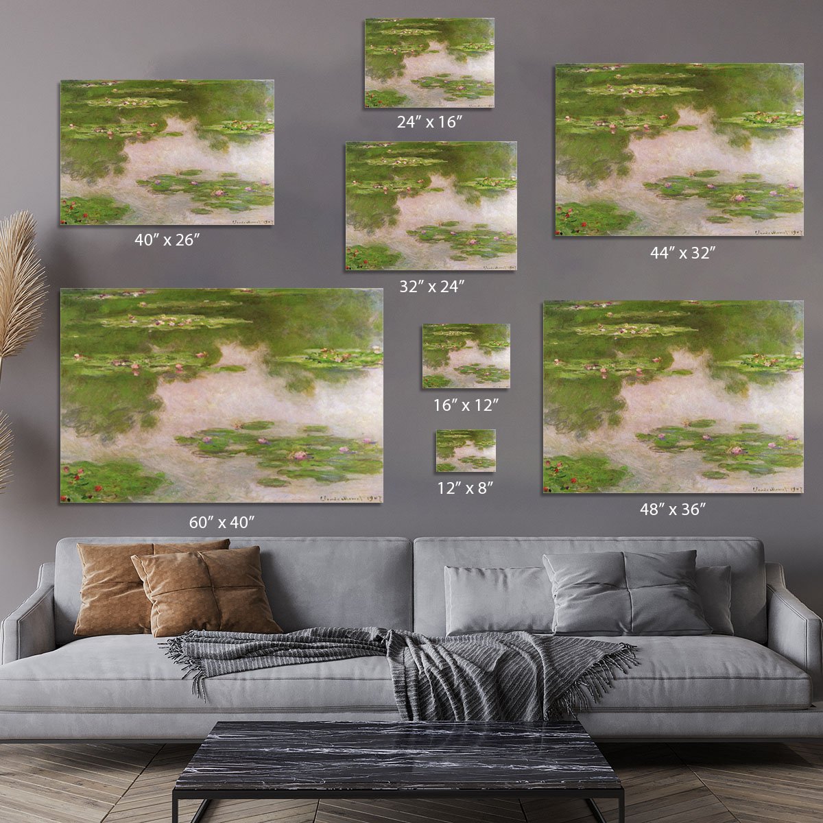 Sea roses 2 by Monet Canvas Print or Poster