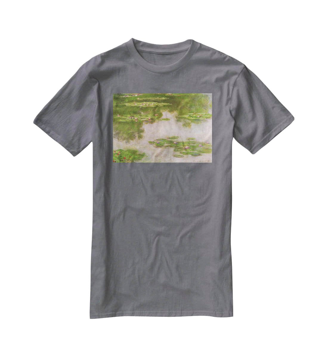 Sea roses 2 by Monet T-Shirt - Canvas Art Rocks - 3