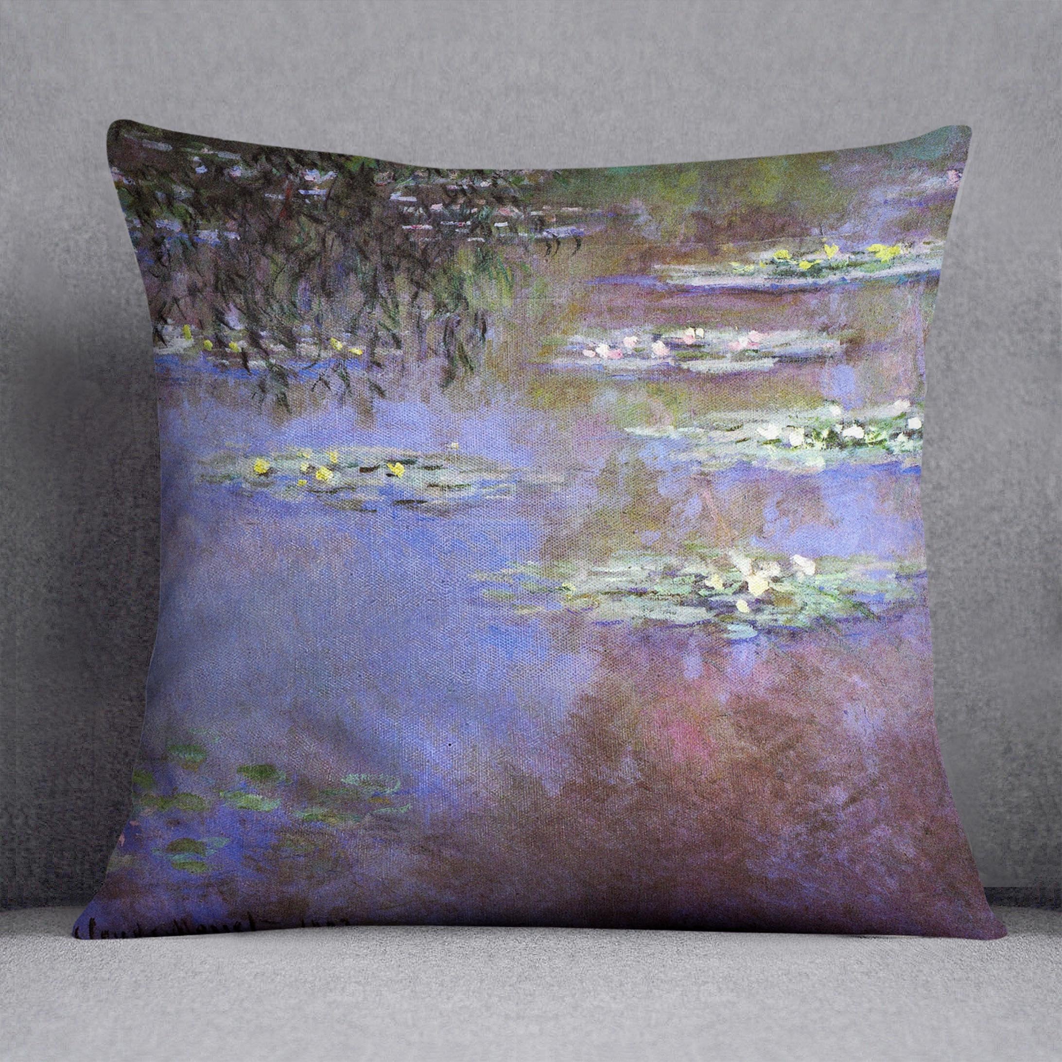 Sea roses 4 by Monet Throw Pillow