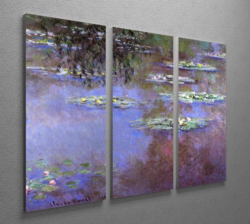 Sea roses 4 by Monet Split Panel Canvas Print - Canvas Art Rocks - 4