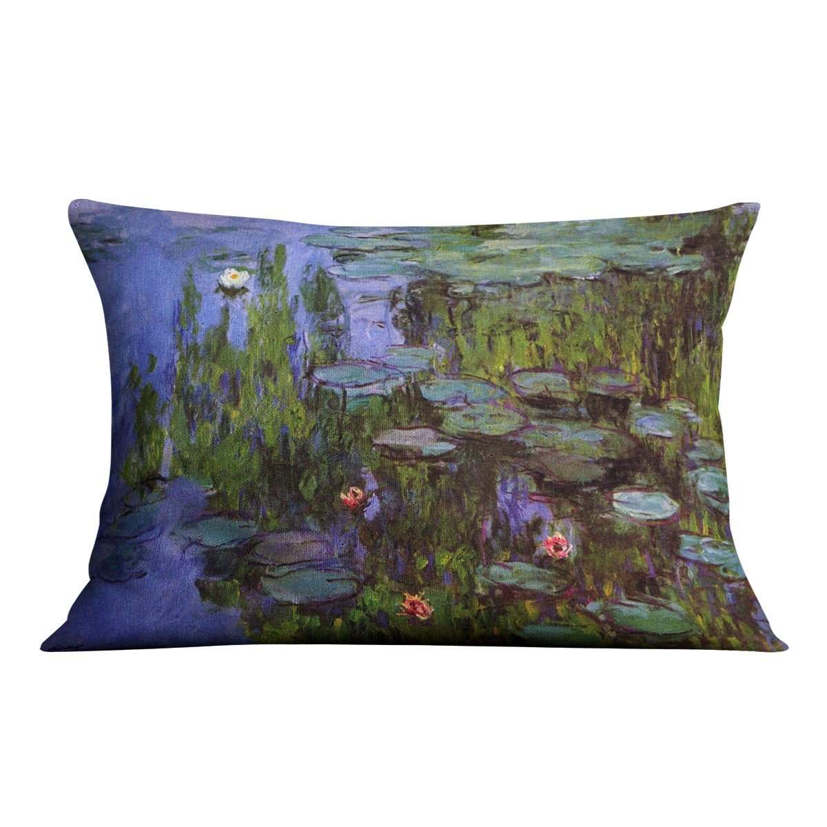 Sea roses by Monet Throw Pillow