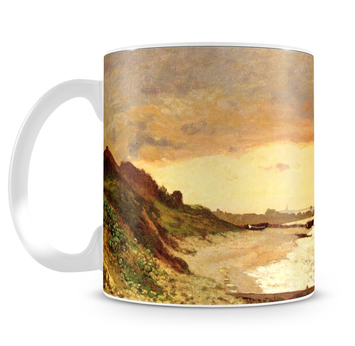 Seaside at Sainte Adresse by Monet Mug - Canvas Art Rocks - 4
