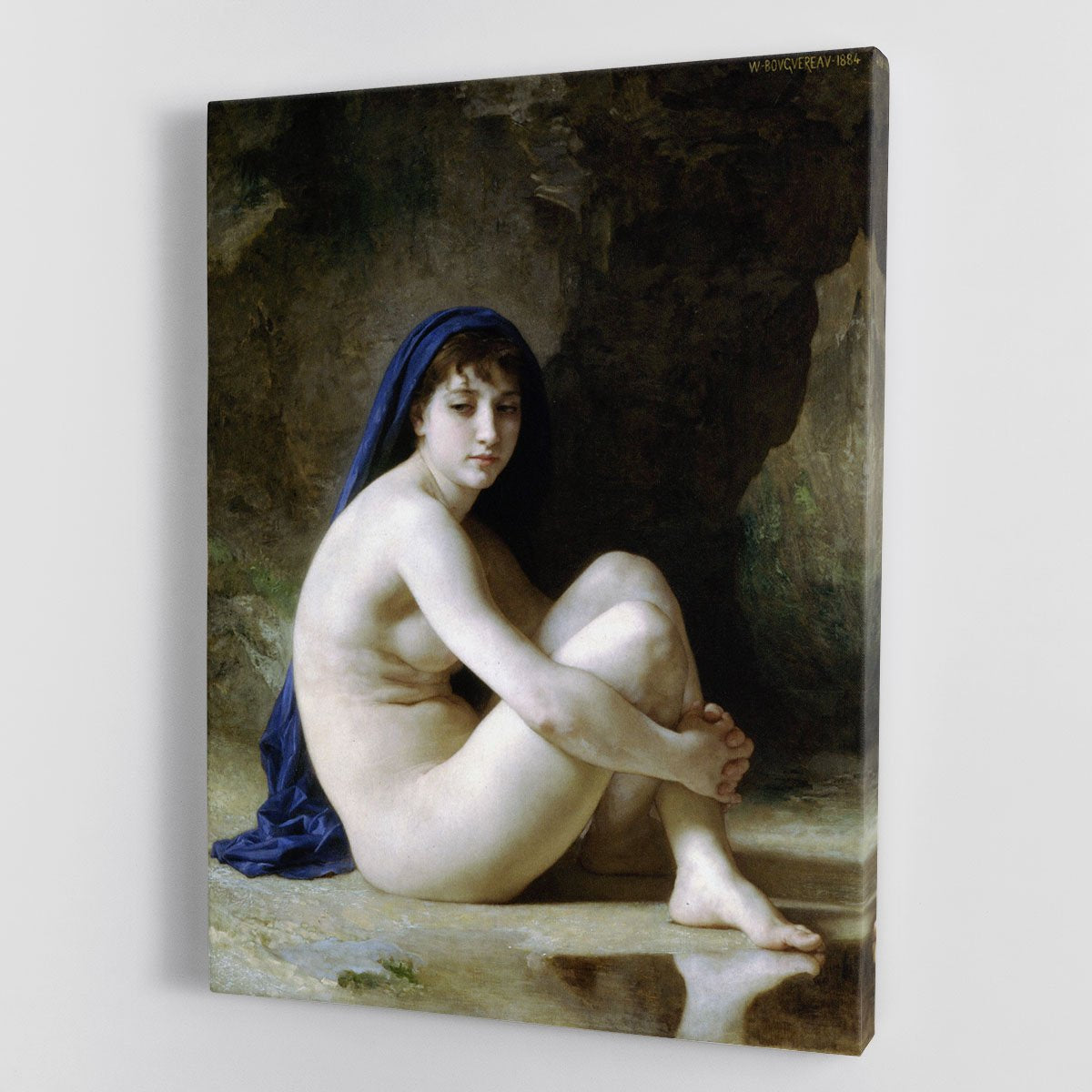 Seated Nude By Bouguereau Canvas Print or Poster