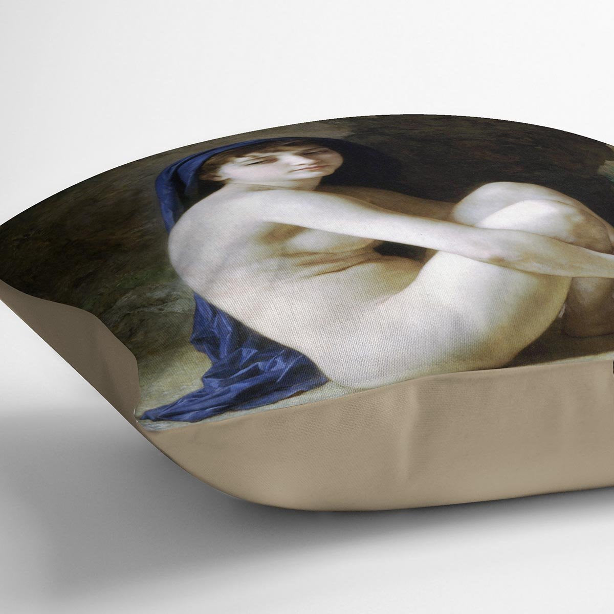 Seated Nude By Bouguereau Throw Pillow