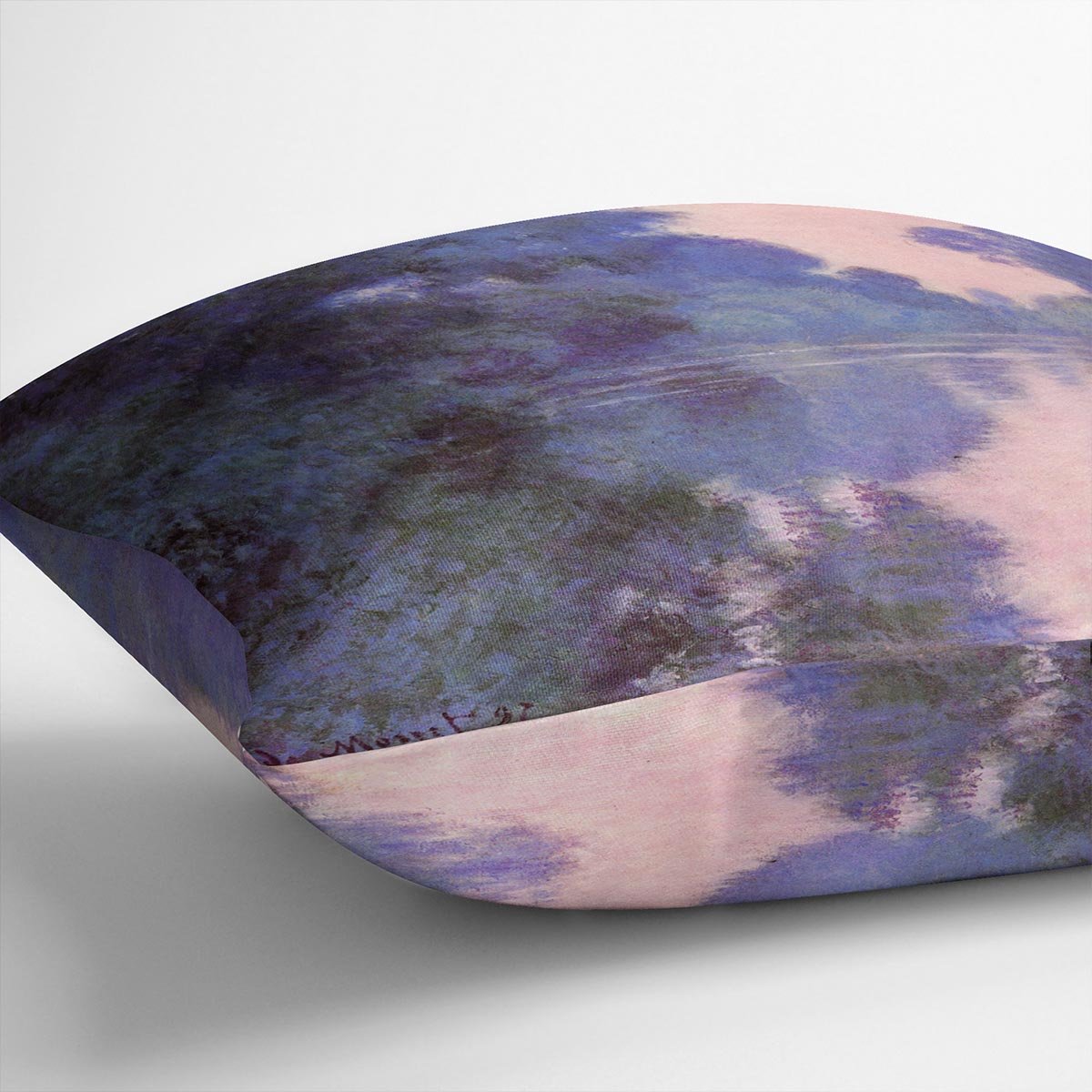 Seine arm at Giverny by Monet Throw Pillow