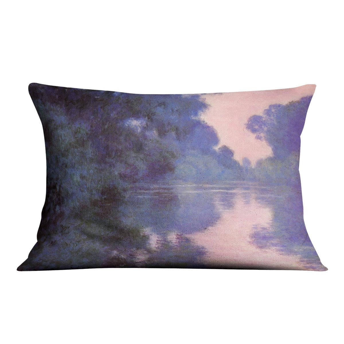 Seine arm at Giverny by Monet Throw Pillow
