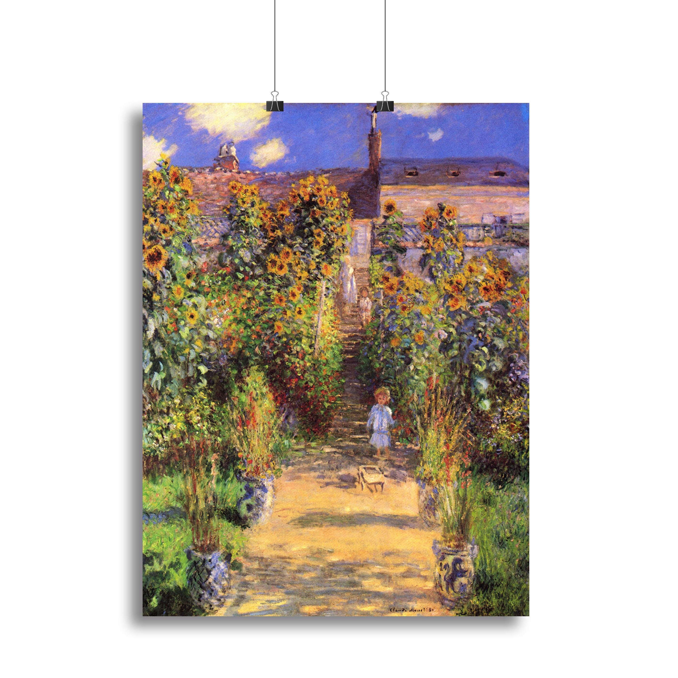 Seine bank at Vetheuil by Monet Canvas Print or Poster