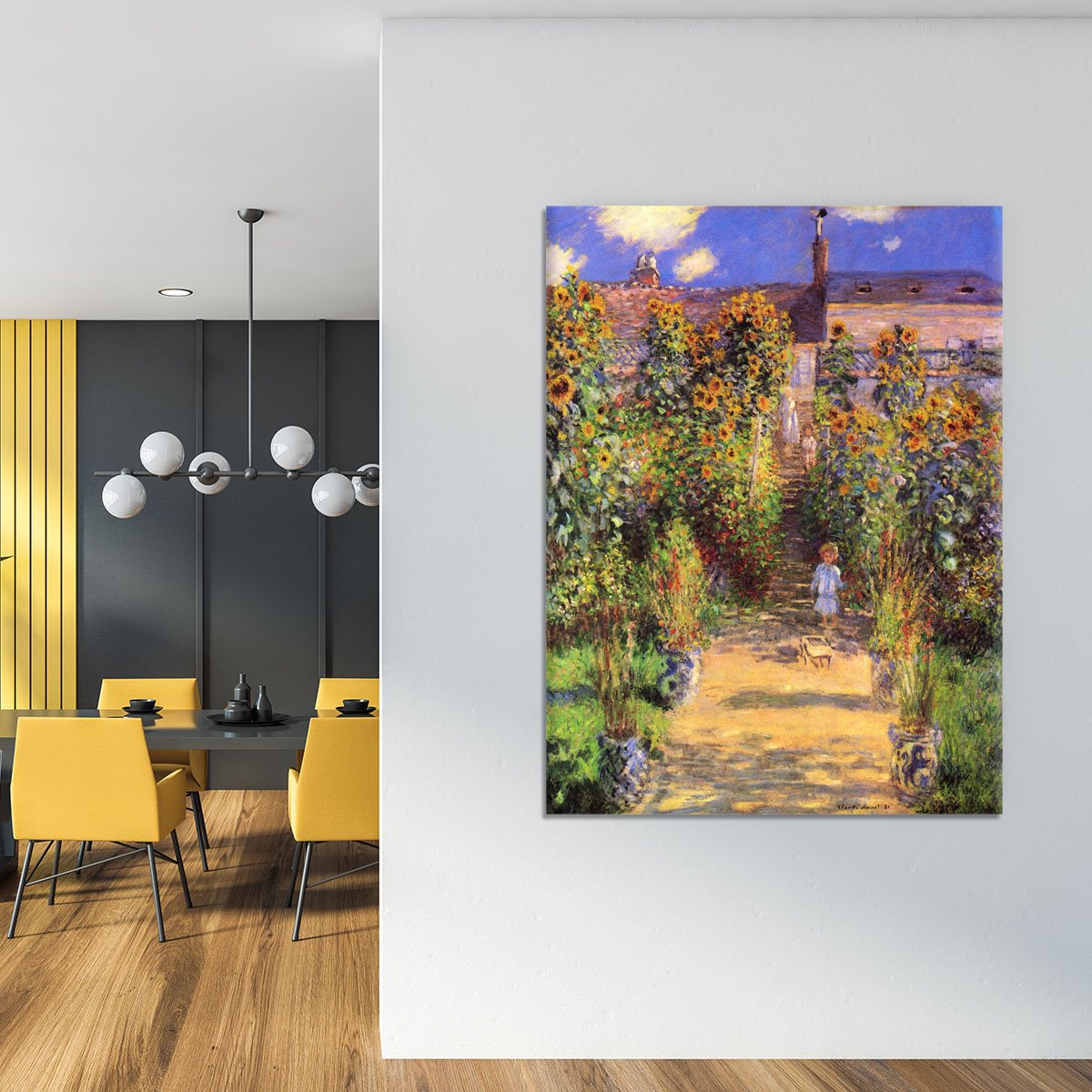 Seine bank at Vetheuil by Monet Canvas Print or Poster