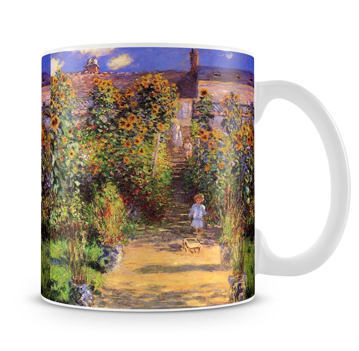 Seine bank at Vetheuil by Monet Mug - Canvas Art Rocks - 4