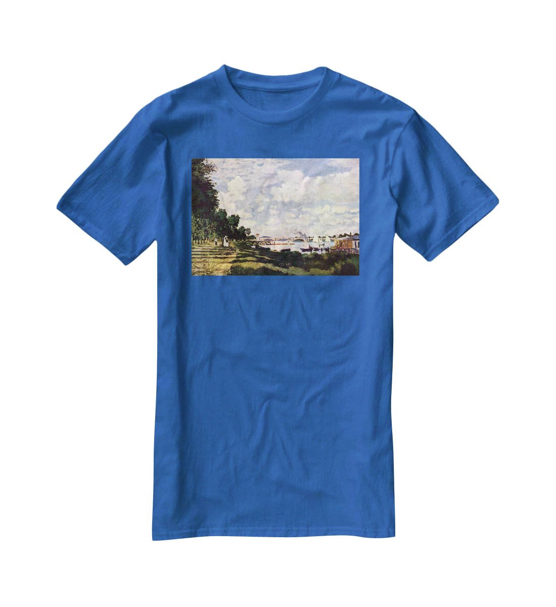 Seine basin near Argenteuil by Monet T-Shirt - Canvas Art Rocks - 2