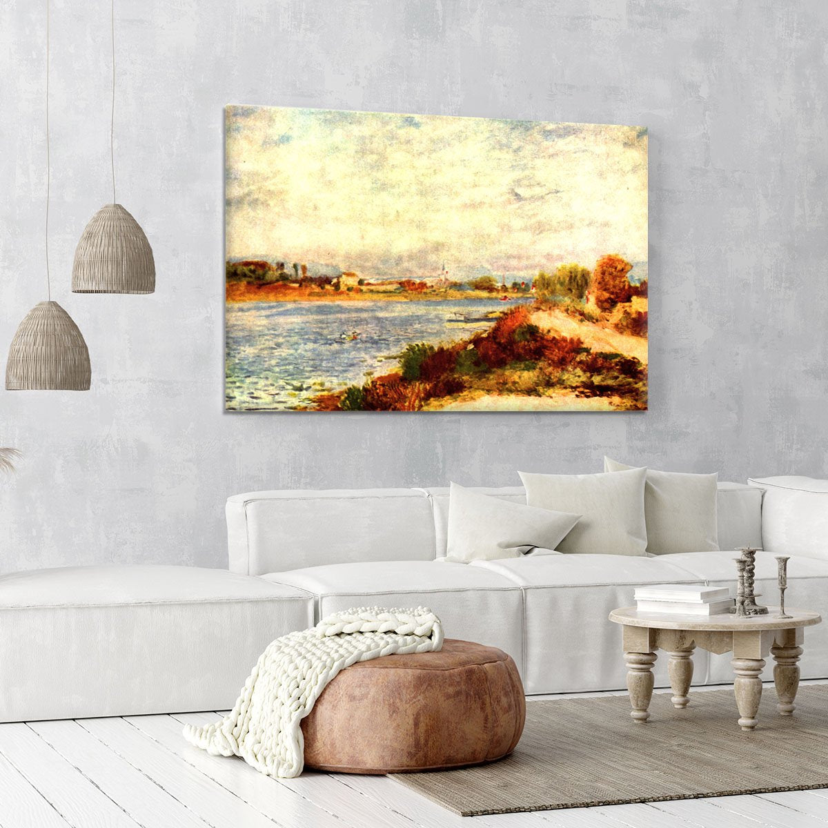 Seine in Argenteuil by Renoir Canvas Print or Poster