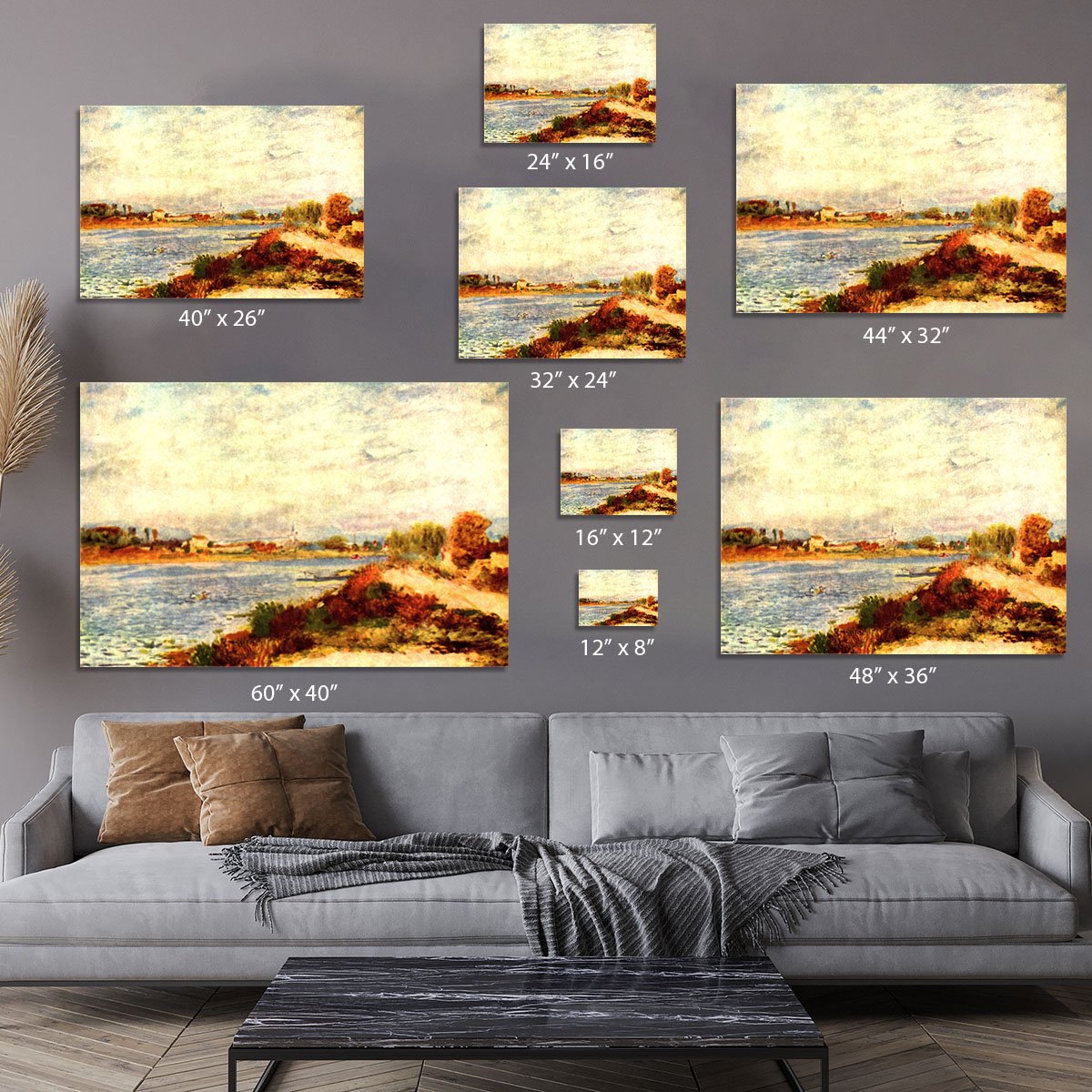 Seine in Argenteuil by Renoir Canvas Print or Poster