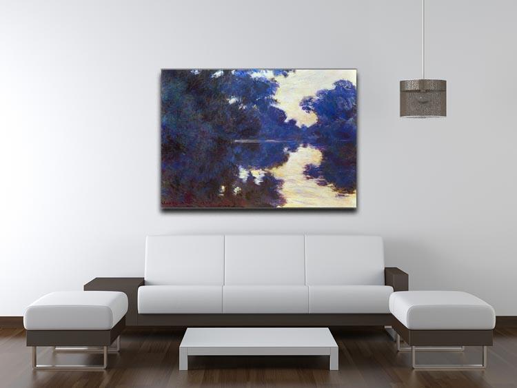 Seine in Morning 2 by Monet Canvas Print & Poster - Canvas Art Rocks - 4