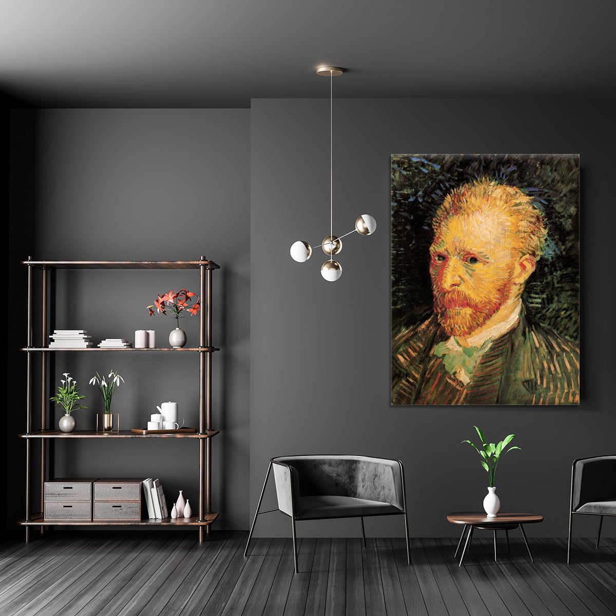Self-Portrait 10 by Van Gogh Canvas Print or Poster