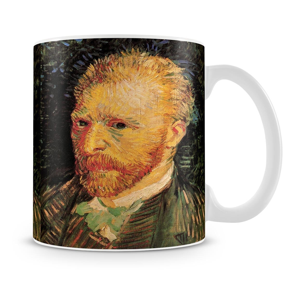 Self-Portrait 10 by Van Gogh Mug - Canvas Art Rocks - 4