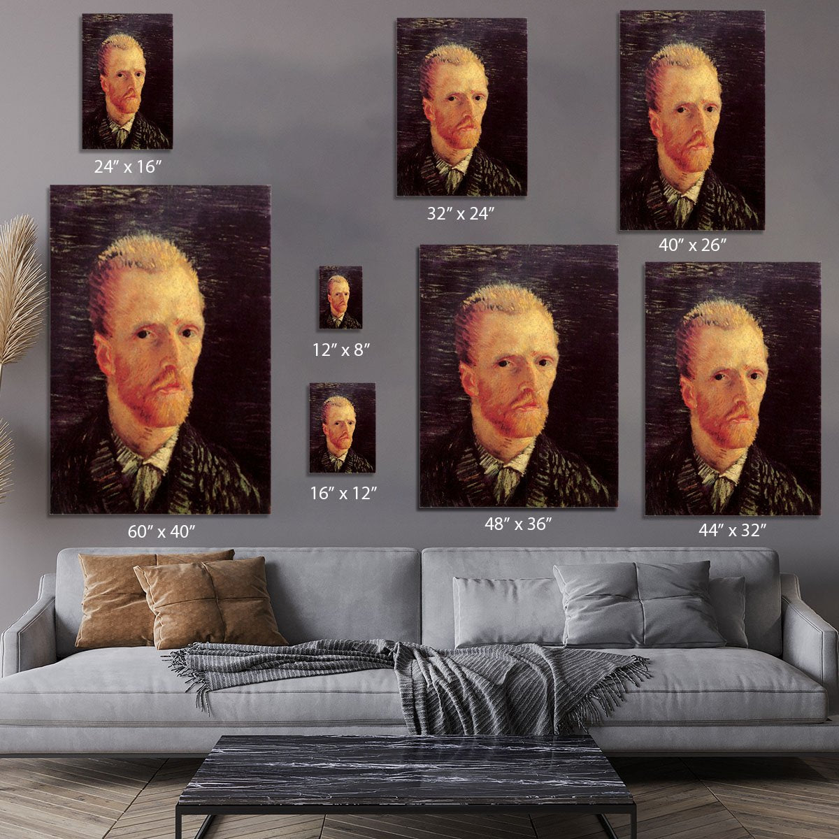 Self-Portrait 6 by Van Gogh Canvas Print or Poster