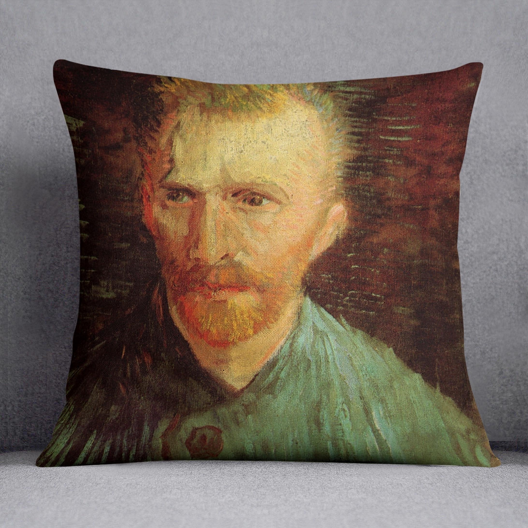 Self-Portrait 8 by Van Gogh Throw Pillow