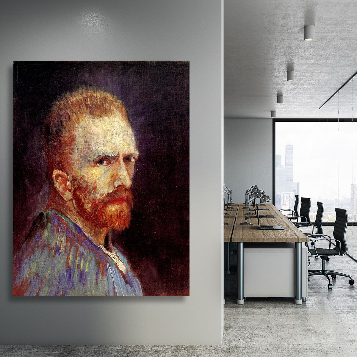 Self-Portrait 9 by Van Gogh Canvas Print or Poster