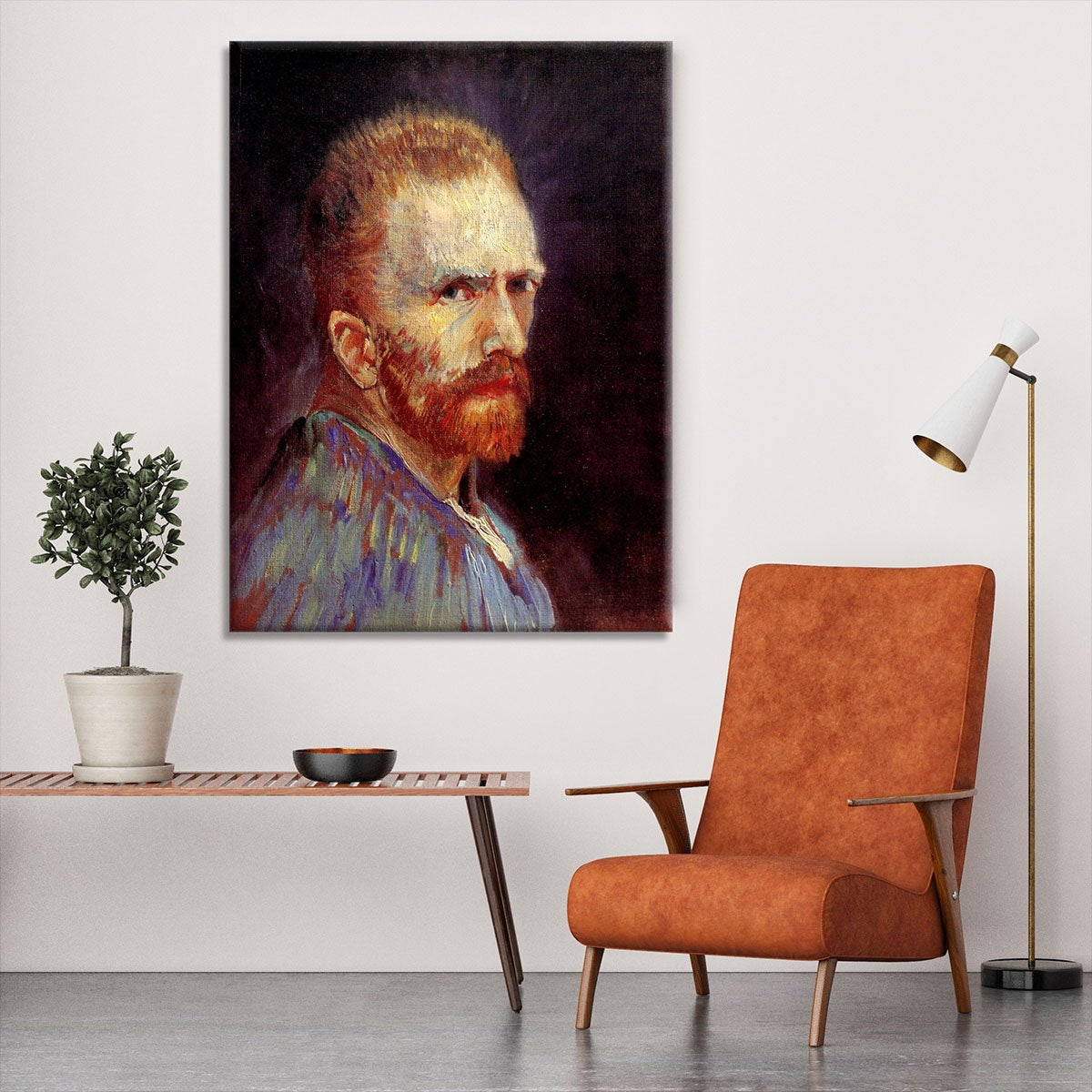 Self-Portrait 9 by Van Gogh Canvas Print or Poster